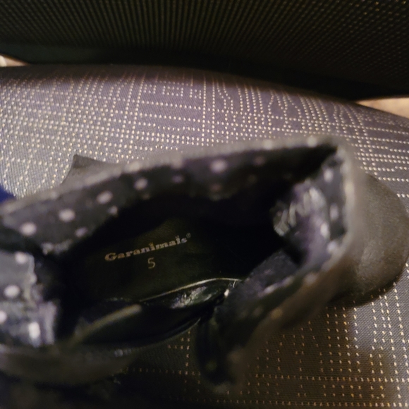 Garanimals Toddler Girls Black Bow Suede Ankle Boots Size 5 - Picture 5 of 6